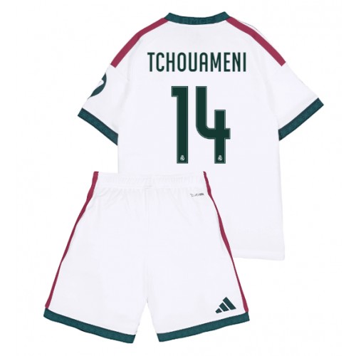 Dječji Nogometni Dres Real Madrid Aurelien Tchouameni #14 Domaci 2026-27 Kratak Rukav (+ Kratke hlače)